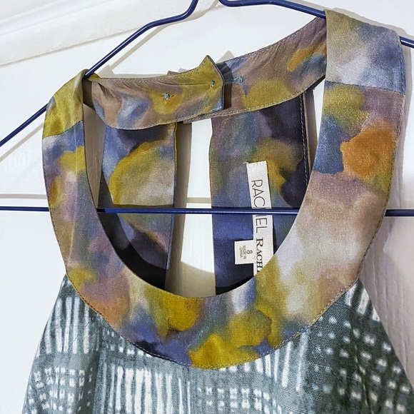 RACHEL ROY linen, cotton & silk dress with pockets, size 8 - Picture 7 of 9